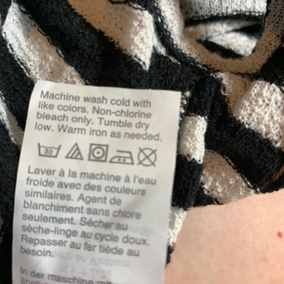 Madewell Stripe side tie‎ tee size large new - Picture 5 of 6